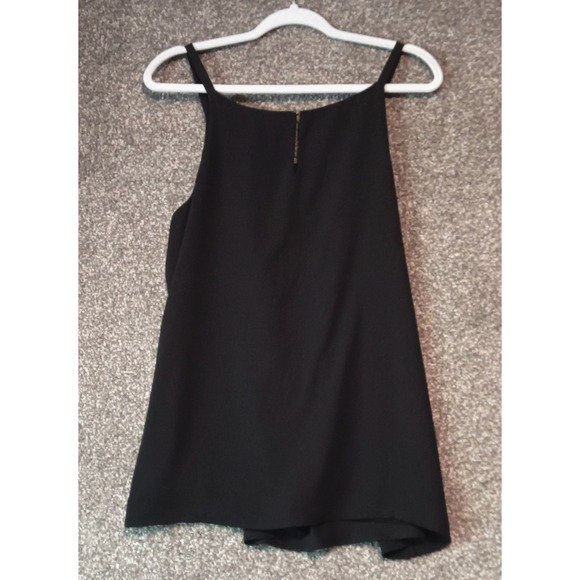 Ro & De Tank Top Womens Large Black Sleeveless Blouse Nordstrom Made In USA - Picture 9 of 10